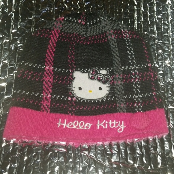 Hello Kitty Other - Hello kitty girls pink,white,black and gray hat